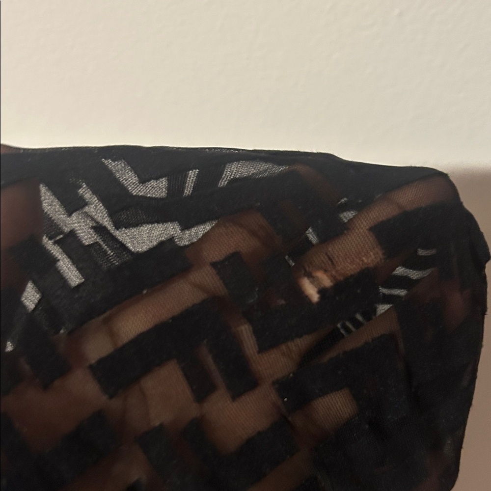 Fendi Black Geometric Tights (box & price tags included) - Picture 5 of 8